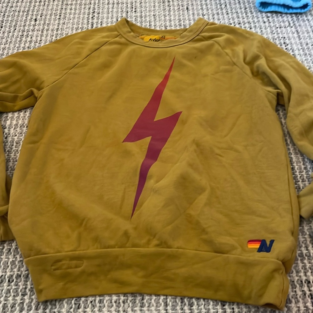 Mustard yellow sweatshirt size Xs